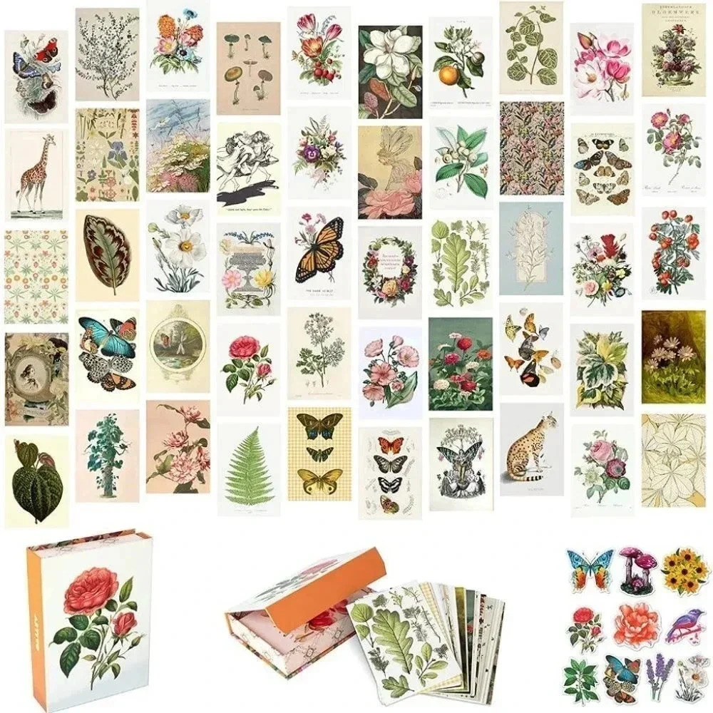 VINTAGE Wall Collage Kit Aesthetic Pictures 50 PCS 4X6